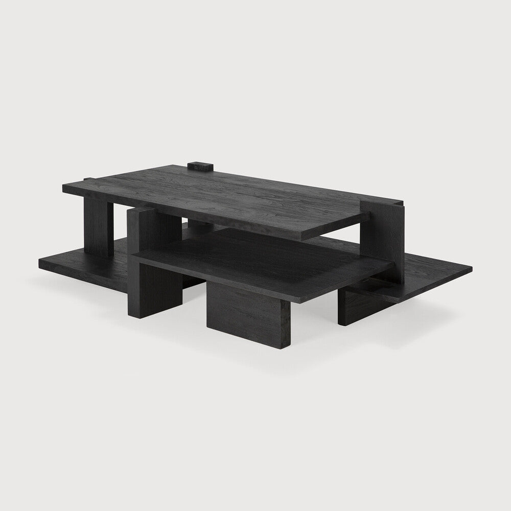 ETHNICRAFT ABSTRACT COFFEE TABLE -  TEAK BLACK | $2,519.00