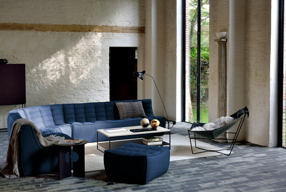 ETHNICRAFT N701 MODULAR SOFA - 3 - 90 ROUND CORNER | $4,688.00