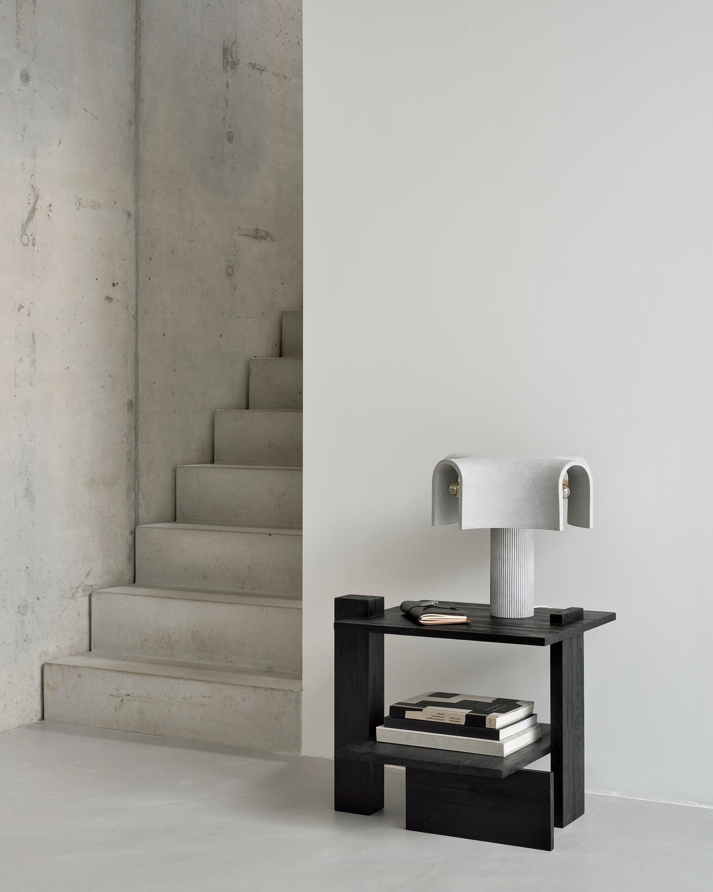 ETHNICRAFT ABSTRACT SIDE TABLE - TEAK BLACK | $749.00