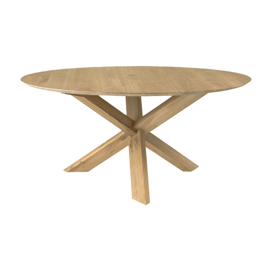 ETHNICRAFT CIRCLE DINING TABLE - OAK | $4,279.00