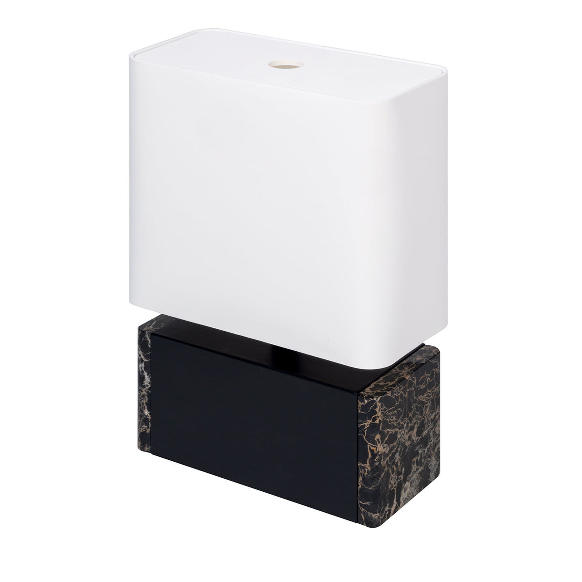 Polo Medium Black Portoro Marble Table Lamp