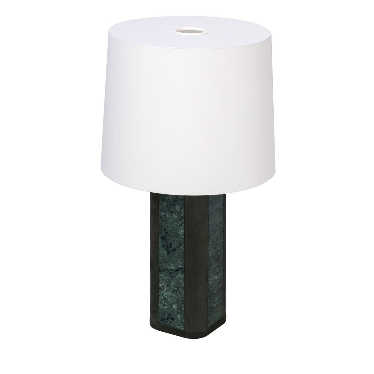 Solferino Small Green Guatemala Marble Table Lamp
