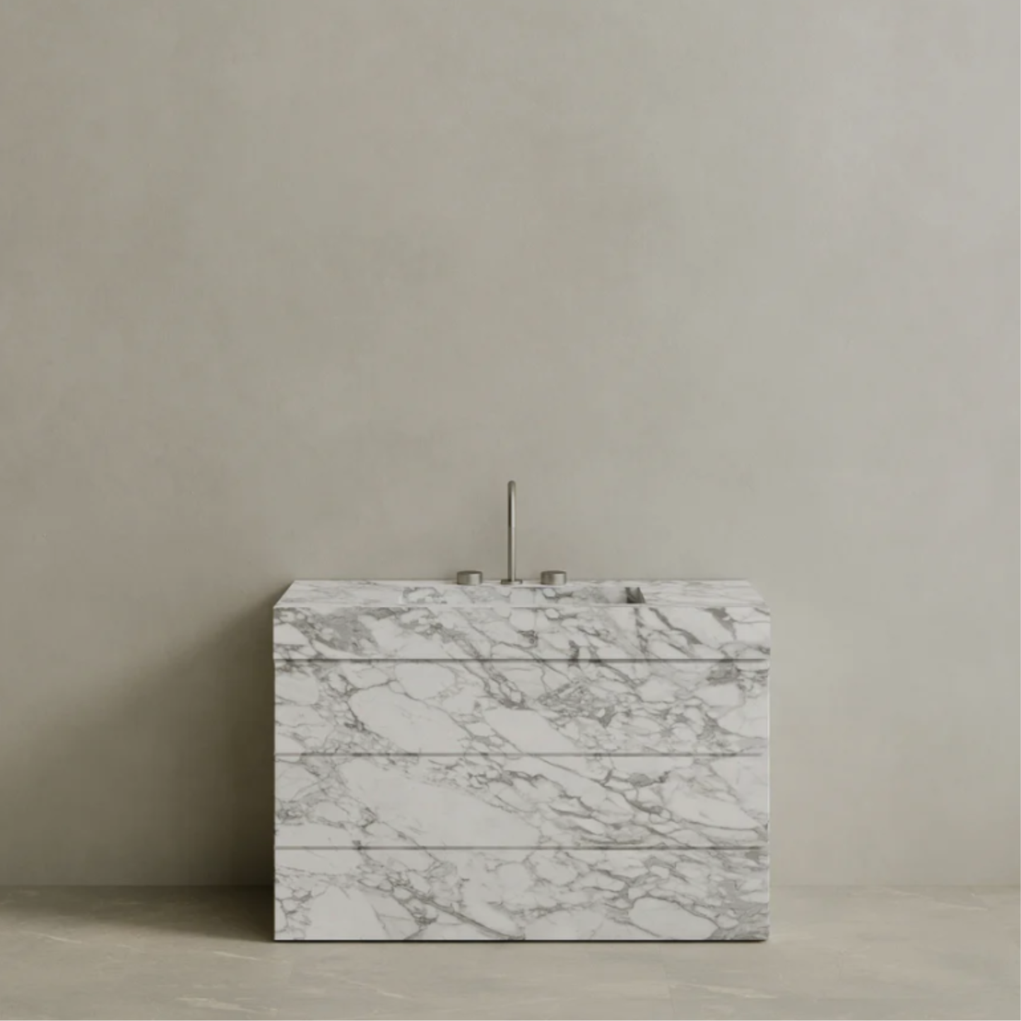 ELEMENTO BATH | SINGLE SINK FREESTANDING MARBLE VANITY WITH DRAWERS | $5,081.60 - $9,792.00