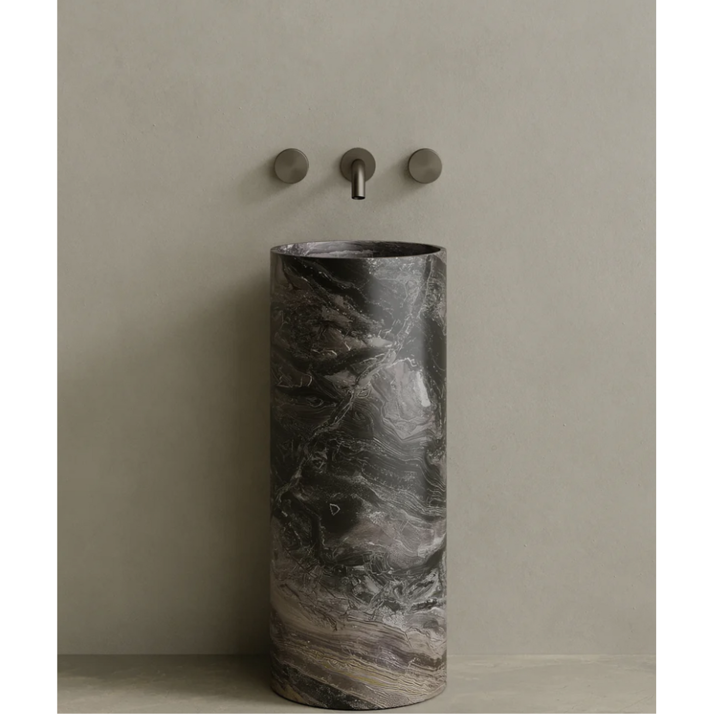 ELEMENTO BATH | CALVA STONE PEDESTAL SINK | $3,313.20 - $6,894.80