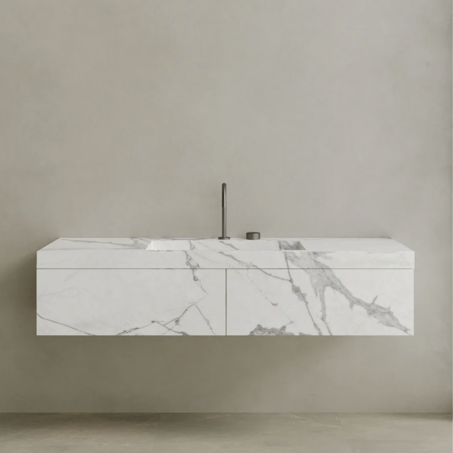 ELEMENTO BATH | FLOATING MARBLE VANITY | $5,000.00 - $9,600.00