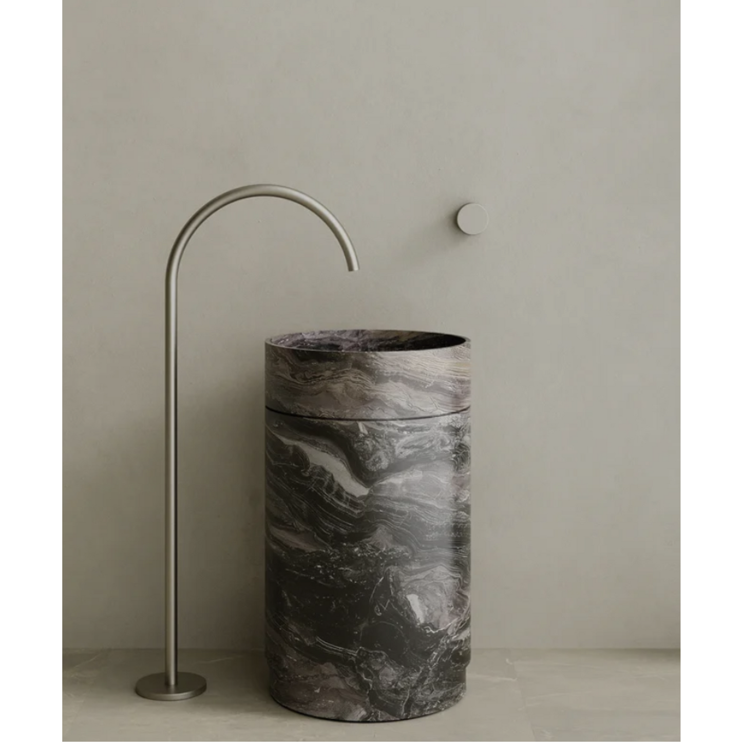 ELEMENTO BATH | ROTUNDI STONE PEDESTAL SINK | $5,348.75 - $10,945.00