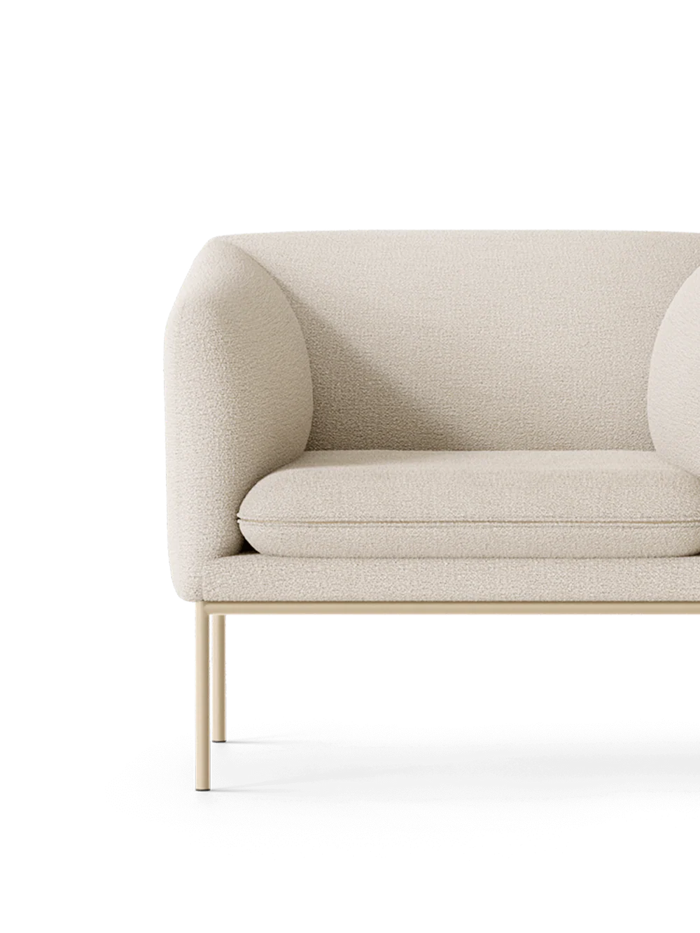FERM LIVING | TURN 1-SEATER - CASHMERE - BOUCLE - OFF-WHITE | $2,929.00