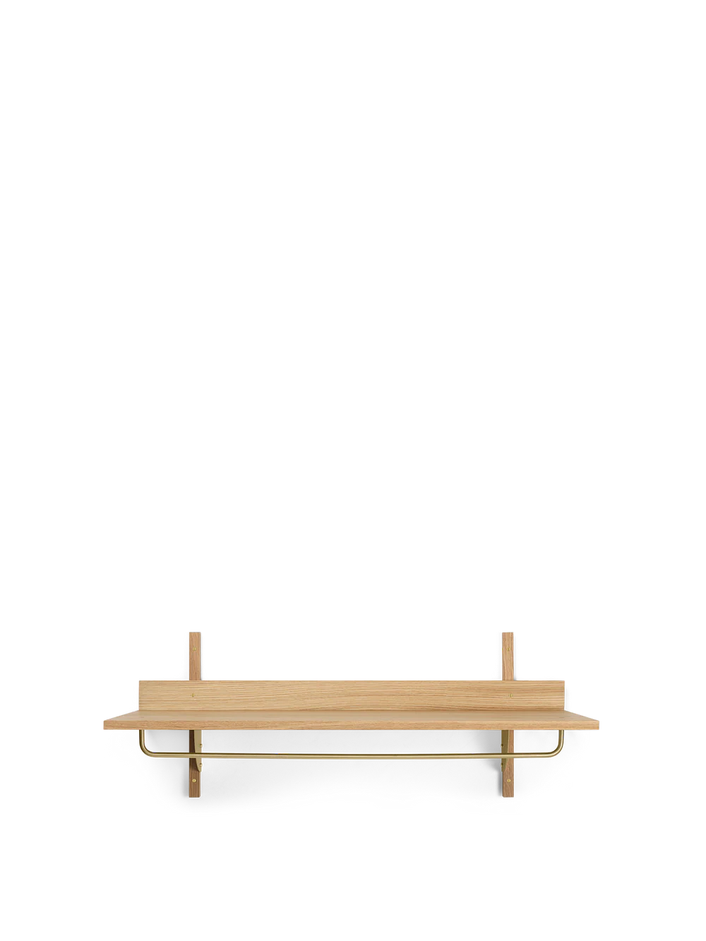 FERM LIVING | SECTOR RACK SHELF - NATURAL OAK/BRASS | $419.00