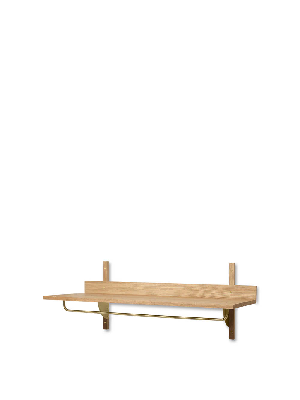 FERM LIVING | SECTOR RACK SHELF - NATURAL OAK/BRASS | $419.00