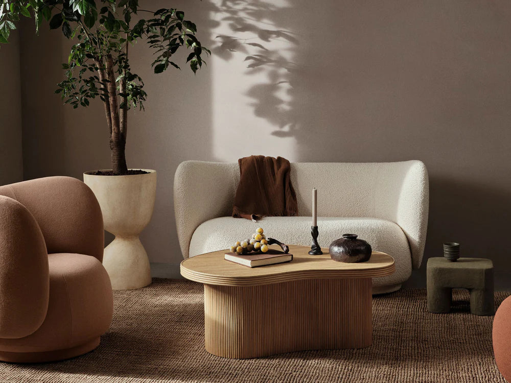 FERM LIVING | RICO SOFA 2 - NORDIC BOUCLE - OFF-WHITE | $5,079.00