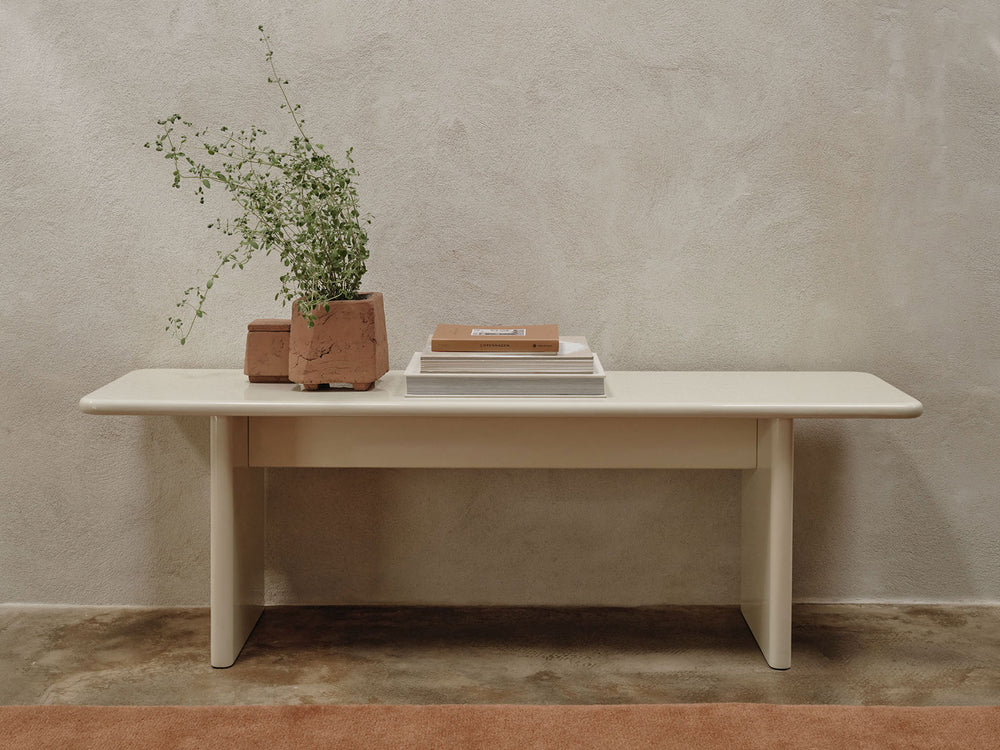 FERM LIVING | RINK BENCH - SMALL - EGGSHELL | $725.00