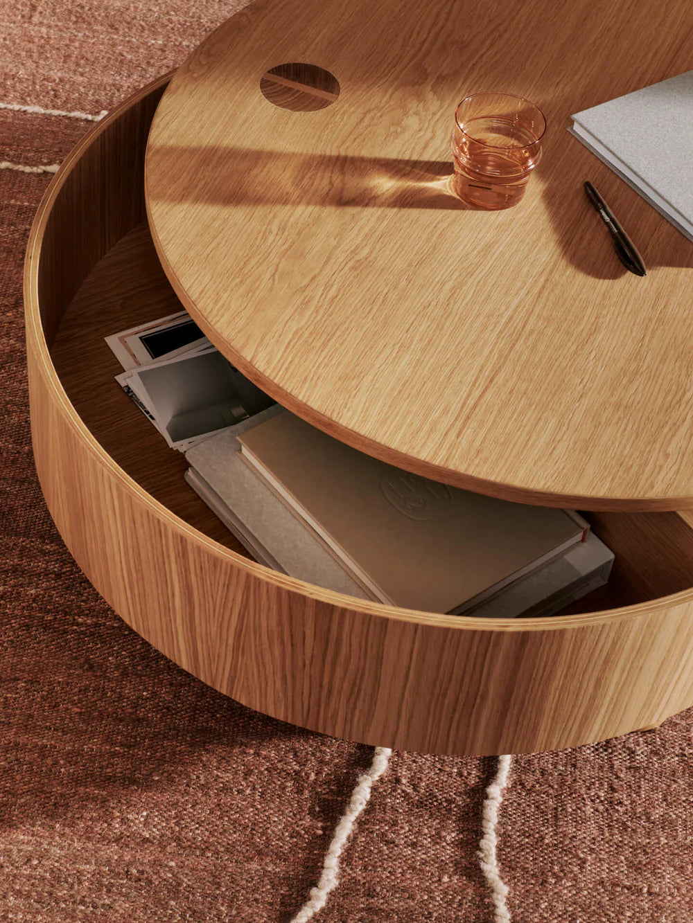 FERM LIVING | OLLES STORAGE TABLE - Ø80 | $2,149.00