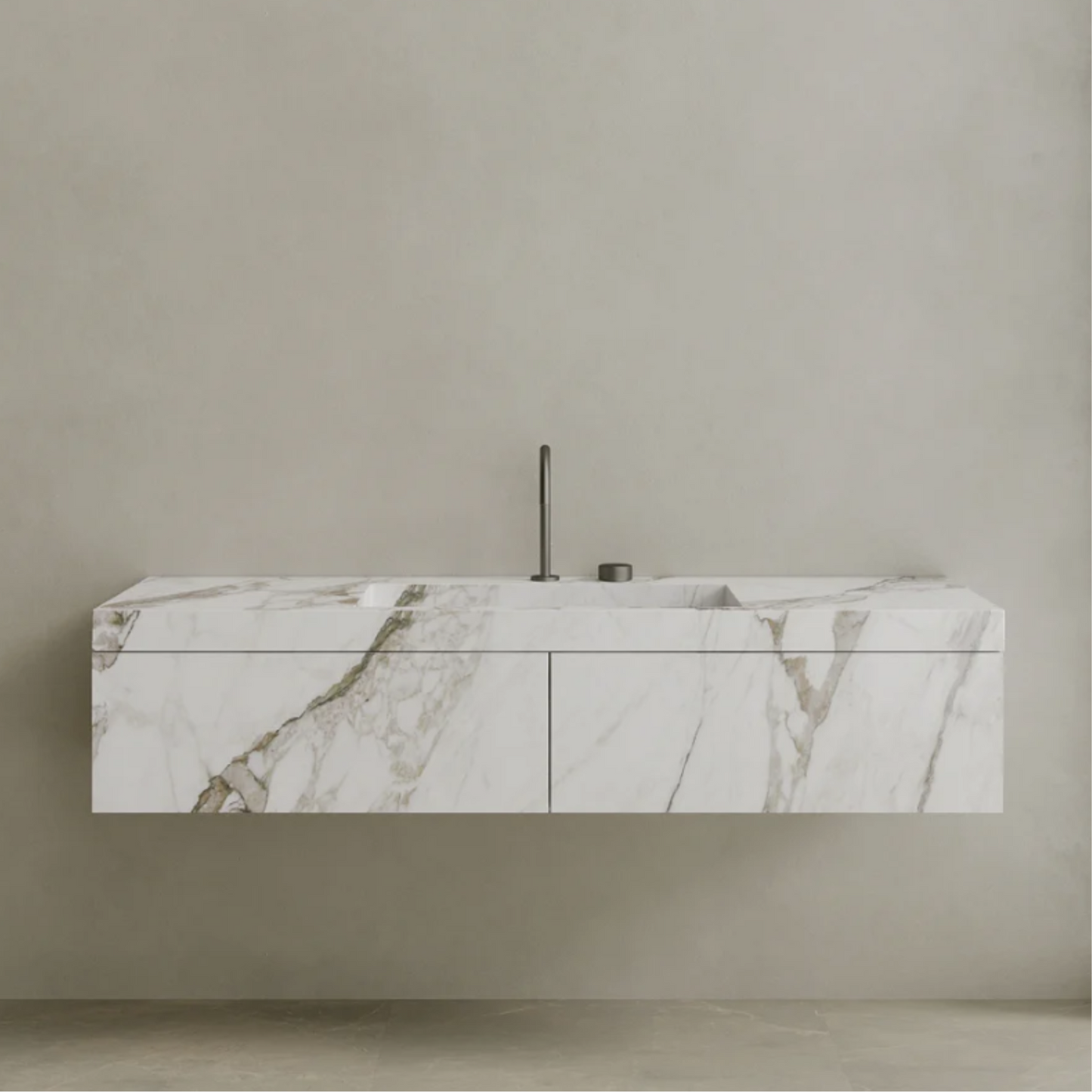 ELEMENTO BATH | FLOATING MARBLE VANITY | $5,000.00 - $9,600.00