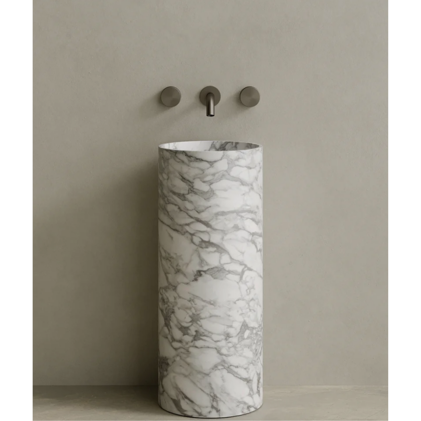 ELEMENTO BATH | CALVA STONE PEDESTAL SINK | $3,313.20 - $6,894.80