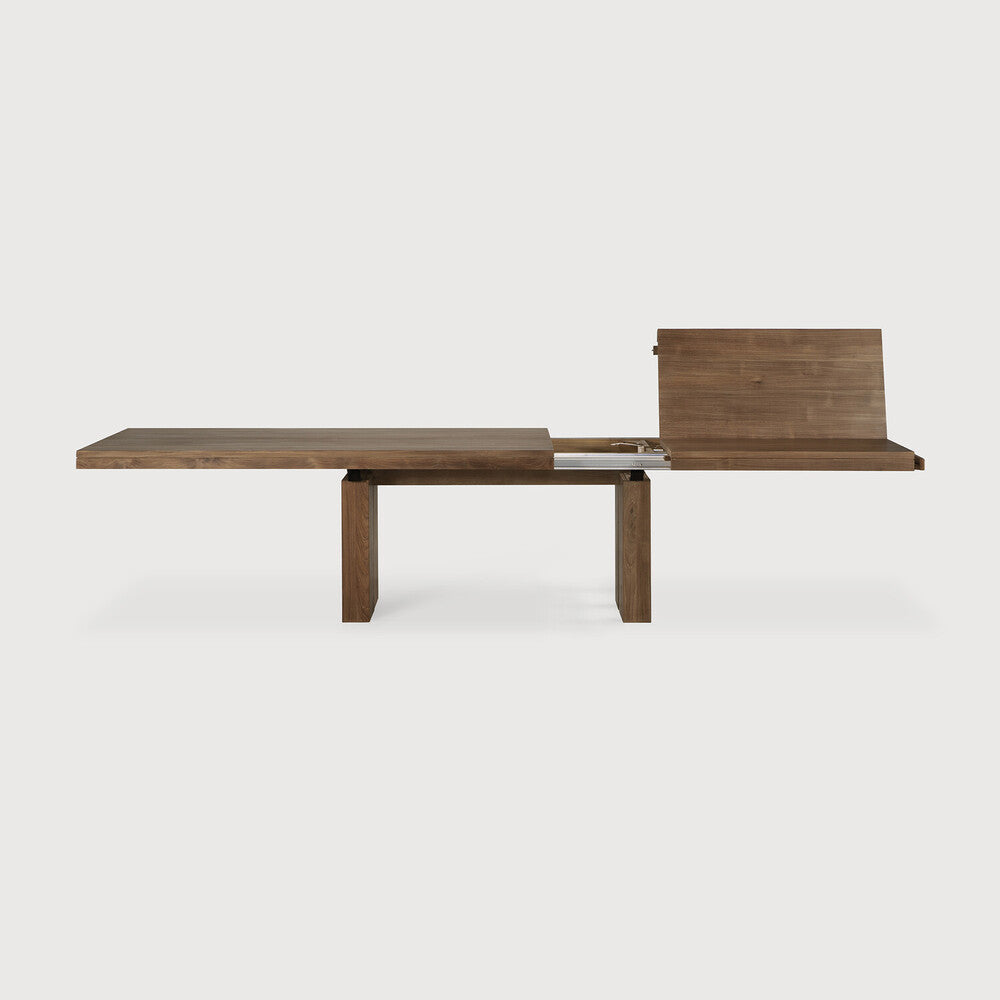ETHNICRAFT DOUBLE EXTENDABLE DINING TABLE - TEAK | $6,119.00