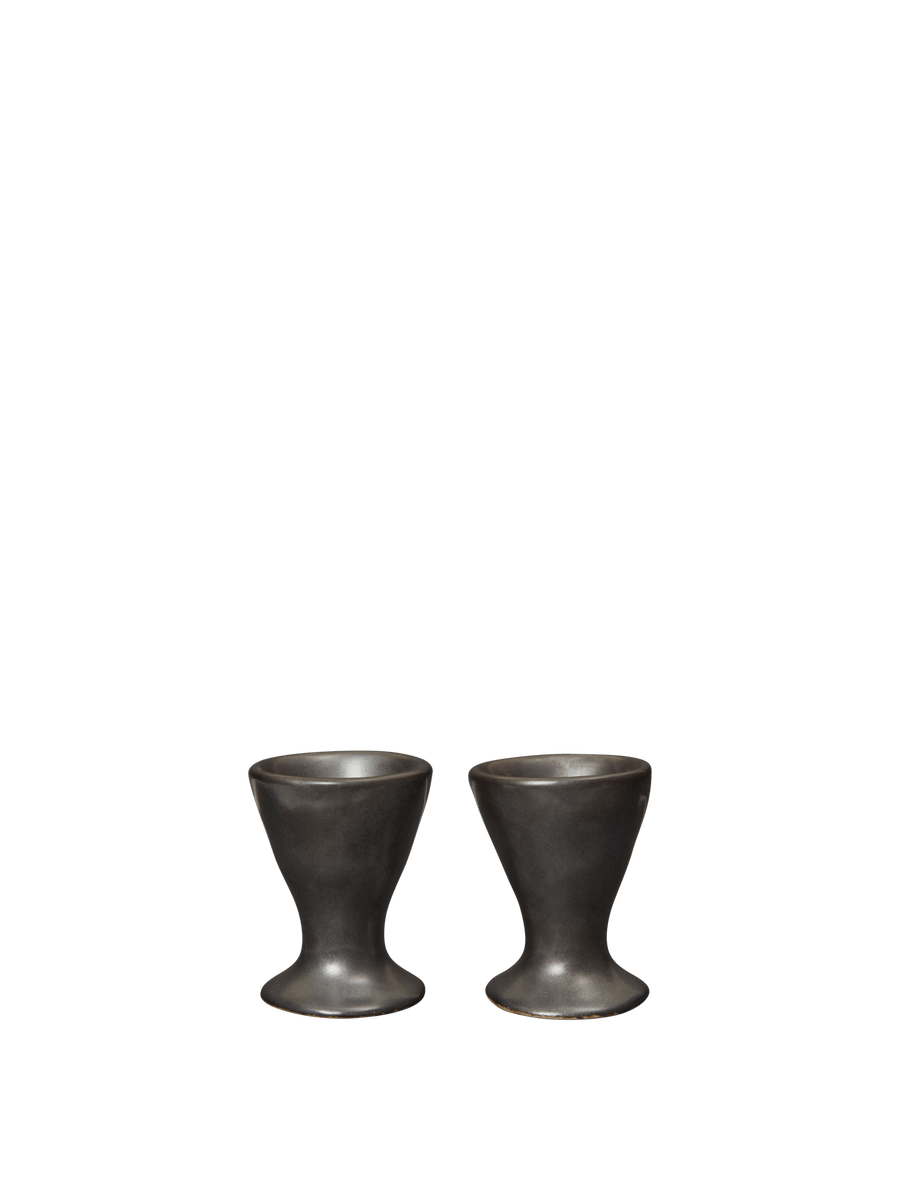 Ferm Living Flow Egg Cups Set of 2 Black