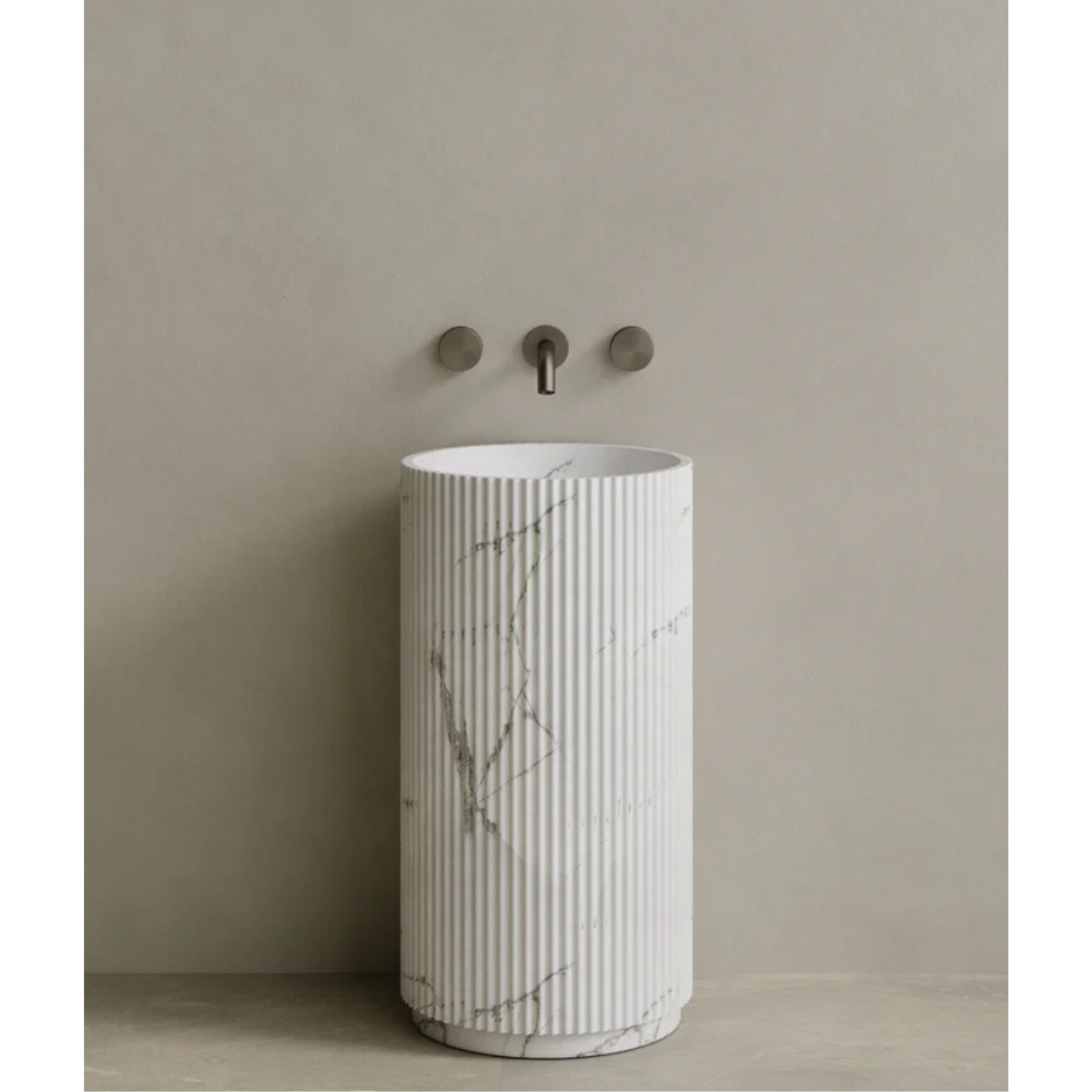 ELEMENTO BATH | RIVIO STONE PEDESTAL SINK | $6,394.30 - $11,990.00
