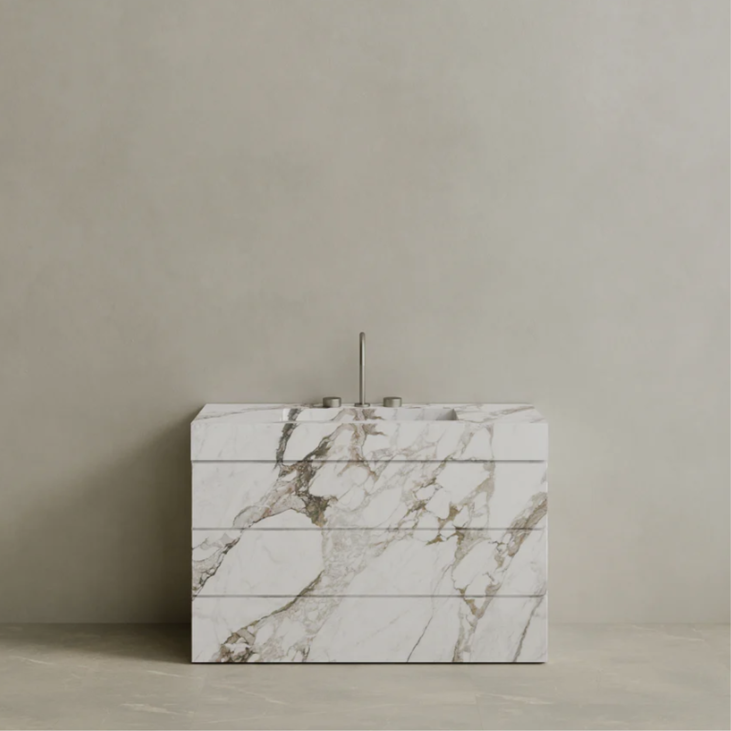 ELEMENTO BATH | SINGLE SINK FREESTANDING MARBLE VANITY WITH DRAWERS | $5,081.60 - $9,792.00