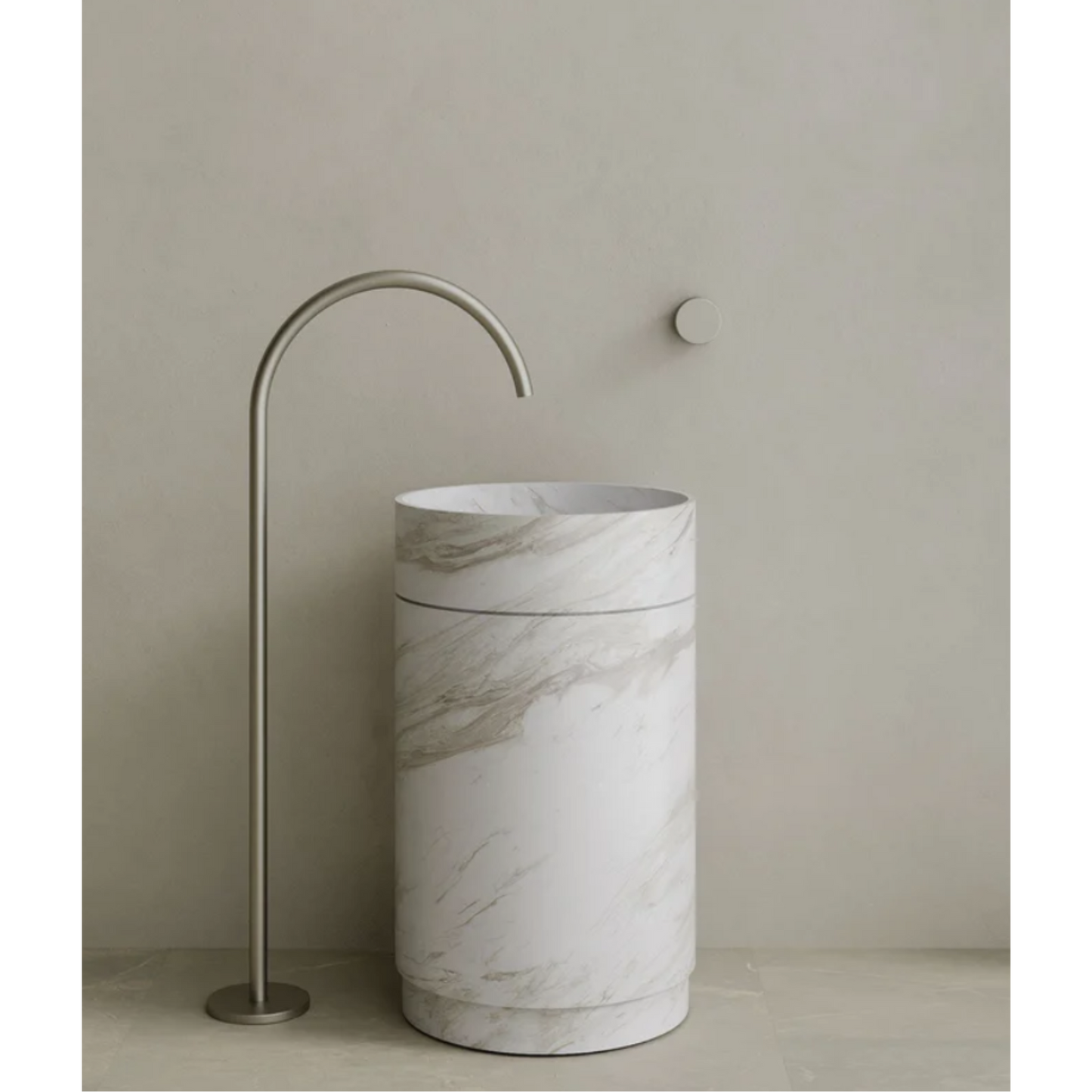ELEMENTO BATH | ROTUNDI STONE PEDESTAL SINK | $5,348.75 - $10,945.00