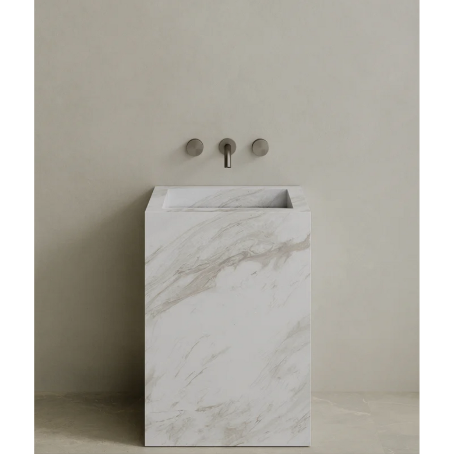 ELEMENTO BATH | QUATTRO STONE PEDESTAL SINK | $3,423.20 - $7,004.80