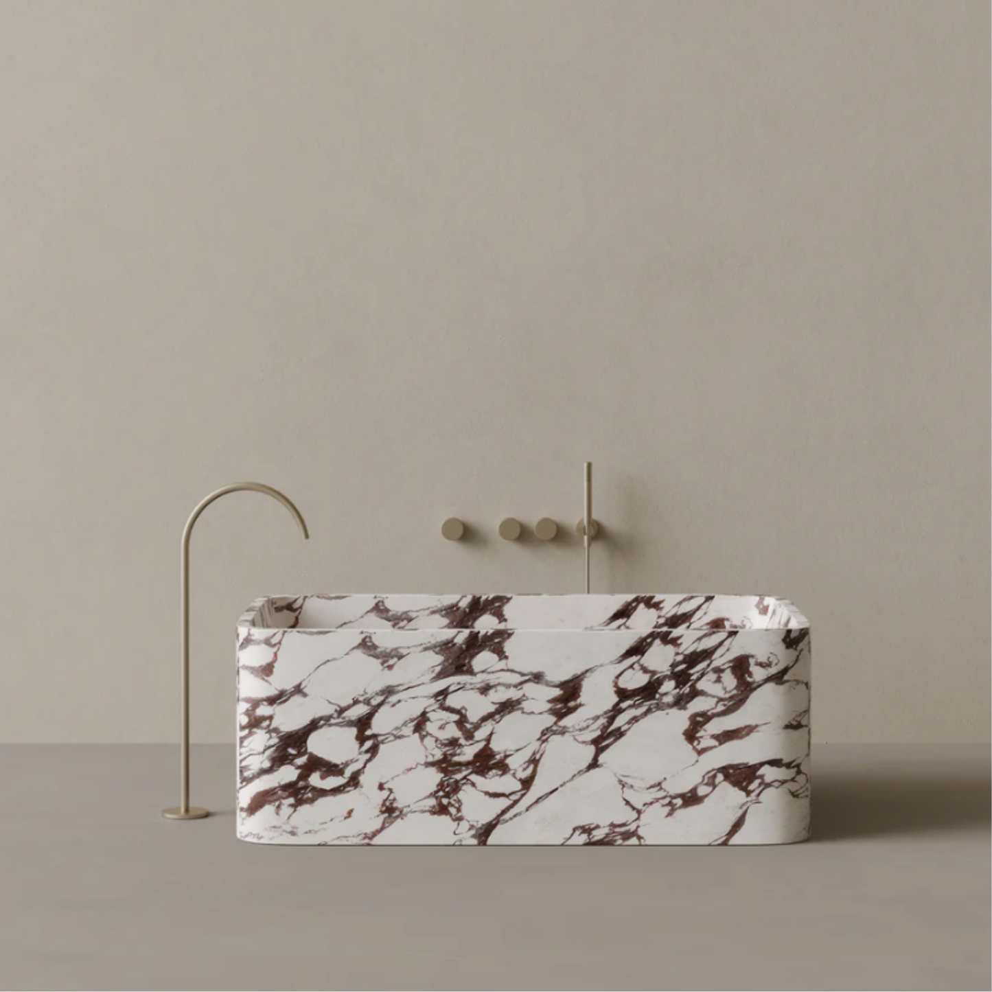 ELEMENTO BATH | 61" x 33" RECTANGULAR STONE BATHTUB | $12,425.00 - $39,496.00