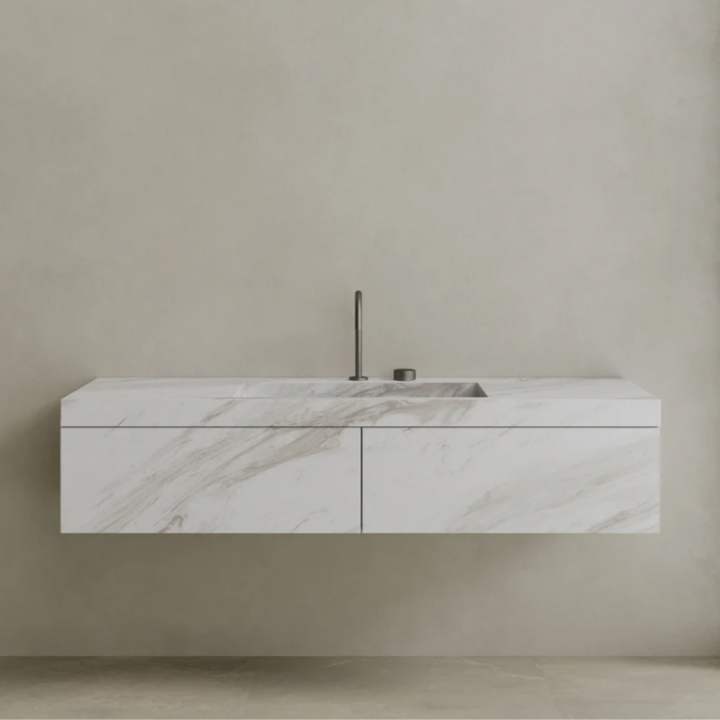 ELEMENTO BATH | FLOATING MARBLE VANITY | $5,000.00 - $9,600.00
