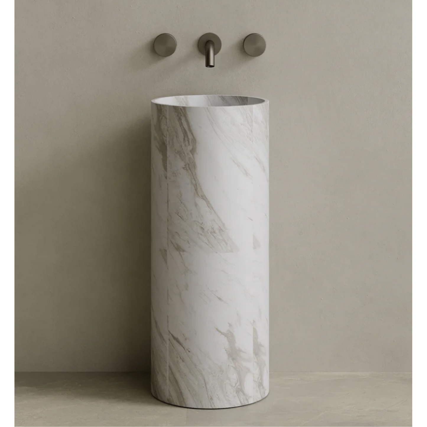 ELEMENTO BATH | CALVA STONE PEDESTAL SINK | $3,313.20 - $6,894.80