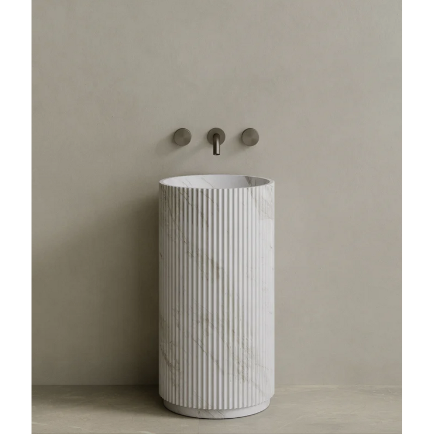 ELEMENTO BATH | RIVIO STONE PEDESTAL SINK | $6,394.30 - $11,990.00