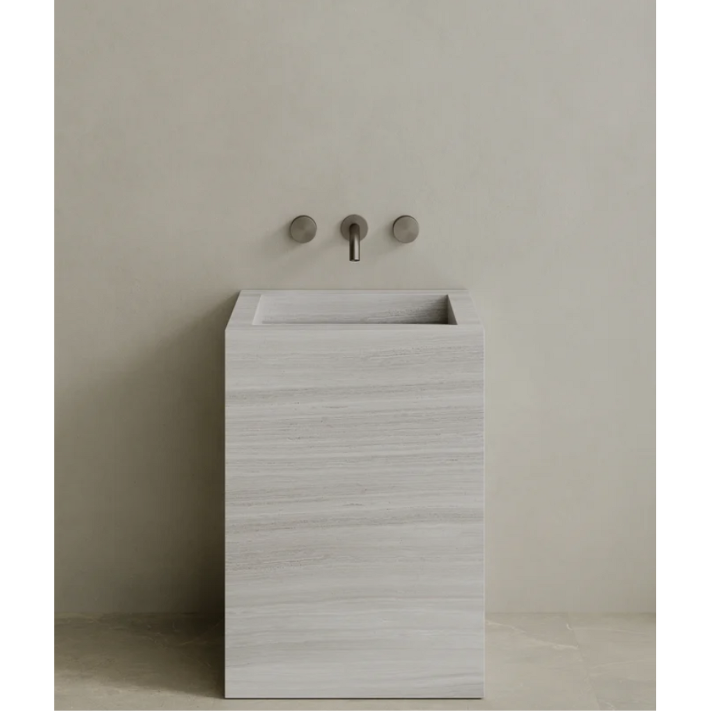 ELEMENTO BATH | QUATTRO STONE PEDESTAL SINK | $3,423.20 - $7,004.80