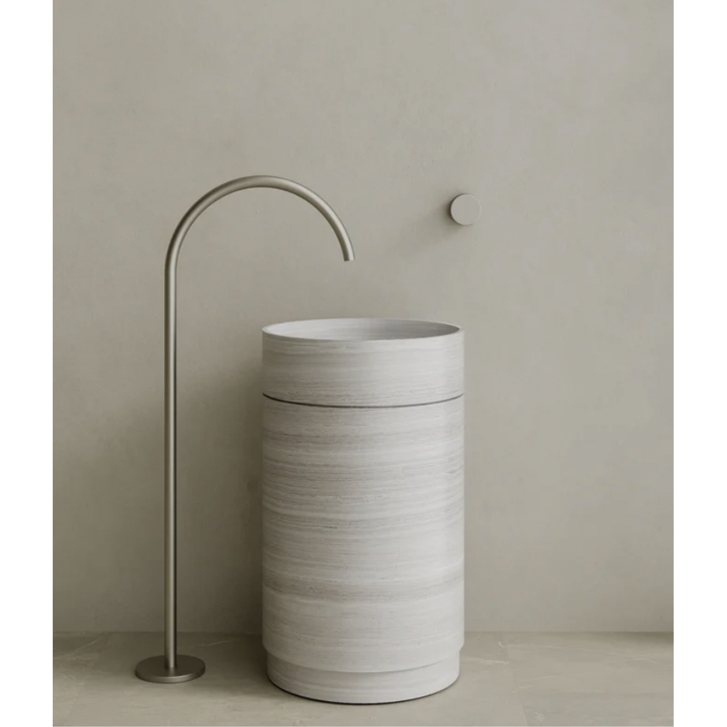ELEMENTO BATH | ROTUNDI STONE PEDESTAL SINK | $5,348.75 - $10,945.00