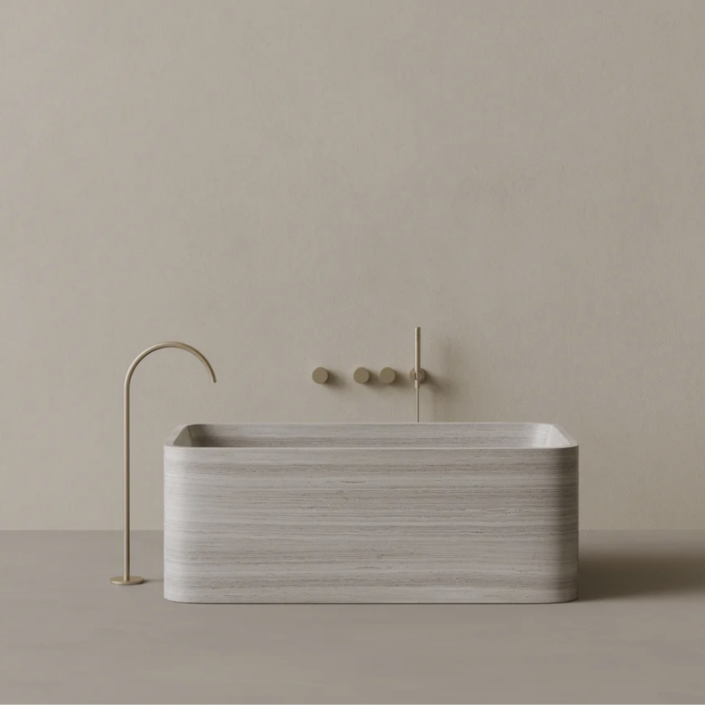 ELEMENTO BATH | 61" x 33" RECTANGULAR STONE BATHTUB | $12,425.00 - $39,496.00