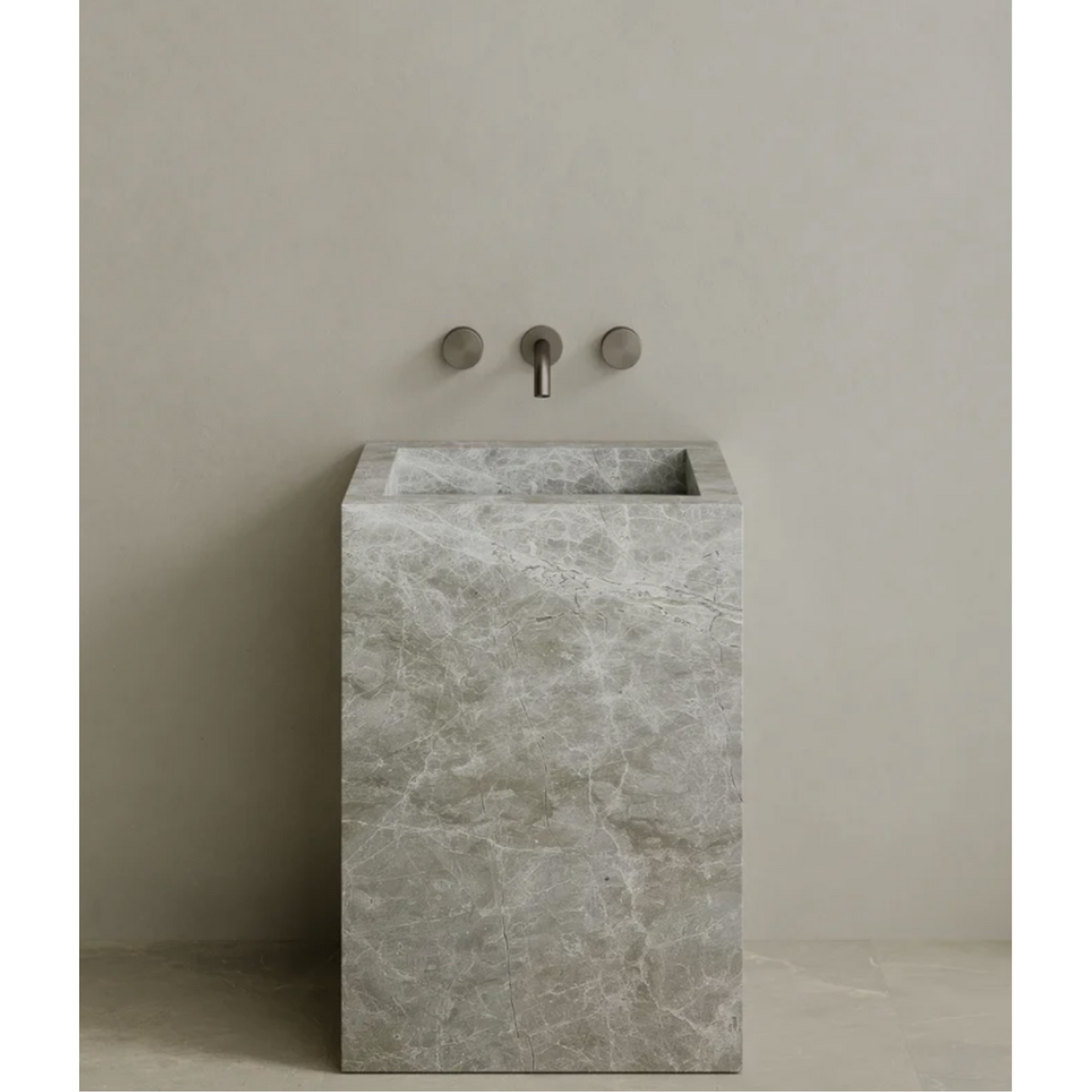 ELEMENTO BATH | QUATTRO STONE PEDESTAL SINK | $3,423.20 - $7,004.80