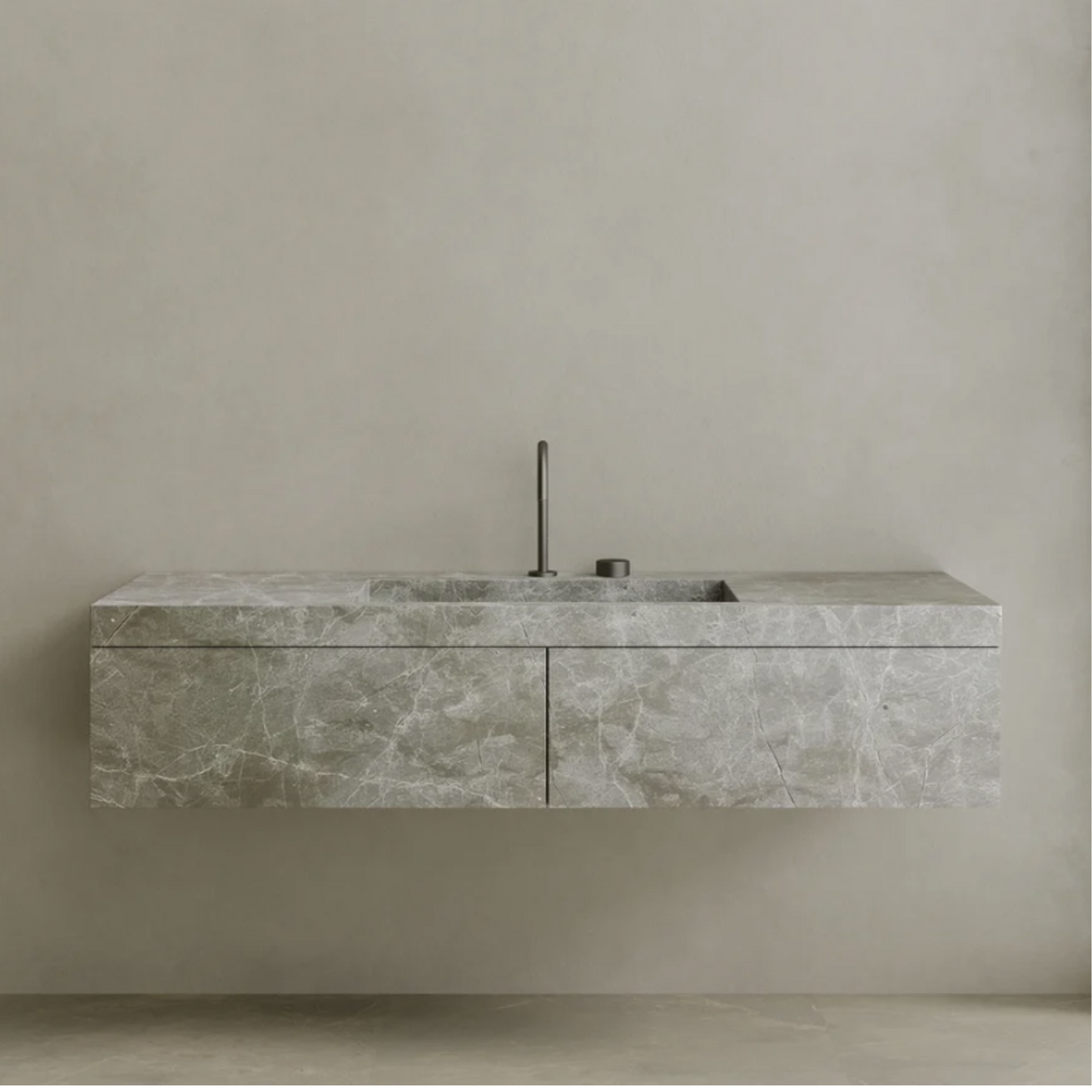 ELEMENTO BATH | FLOATING MARBLE VANITY | $5,000.00 - $9,600.00