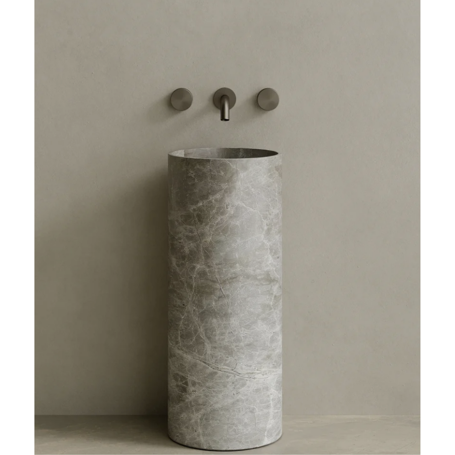 ELEMENTO BATH | CALVA STONE PEDESTAL SINK | $3,313.20 - $6,894.80