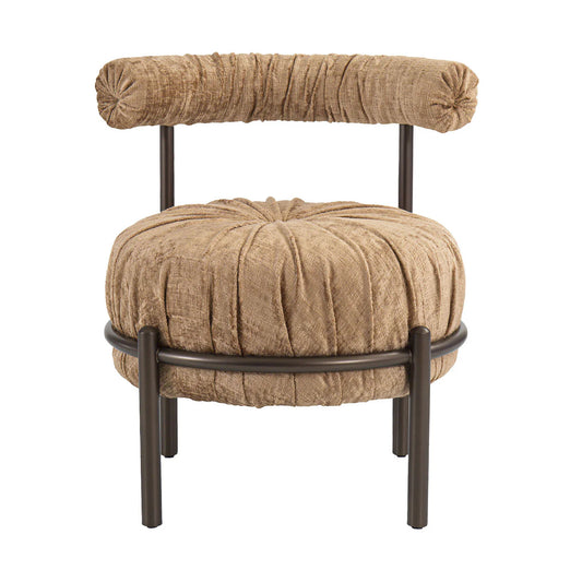 BONBON ROUND BEIGE LOUNGE CHAIR | $3,890.00