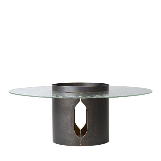 ALISO GLASS TOP BRONZE COFFEE TABLE | $6,125.00