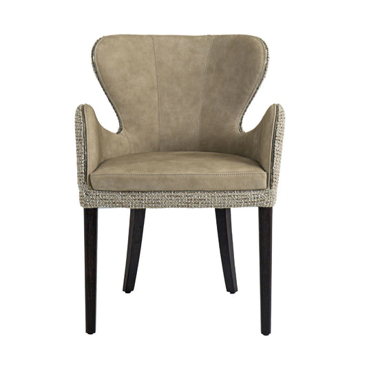 ELEKTRA BEIGE LEATHER CHAIR | $2,825.00