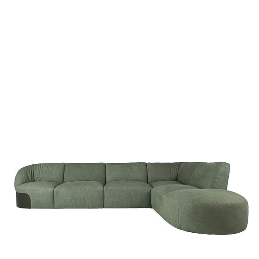 BELT MODULAR LEATHER SOFA WITH METAL DETAIL | $26,995.00
