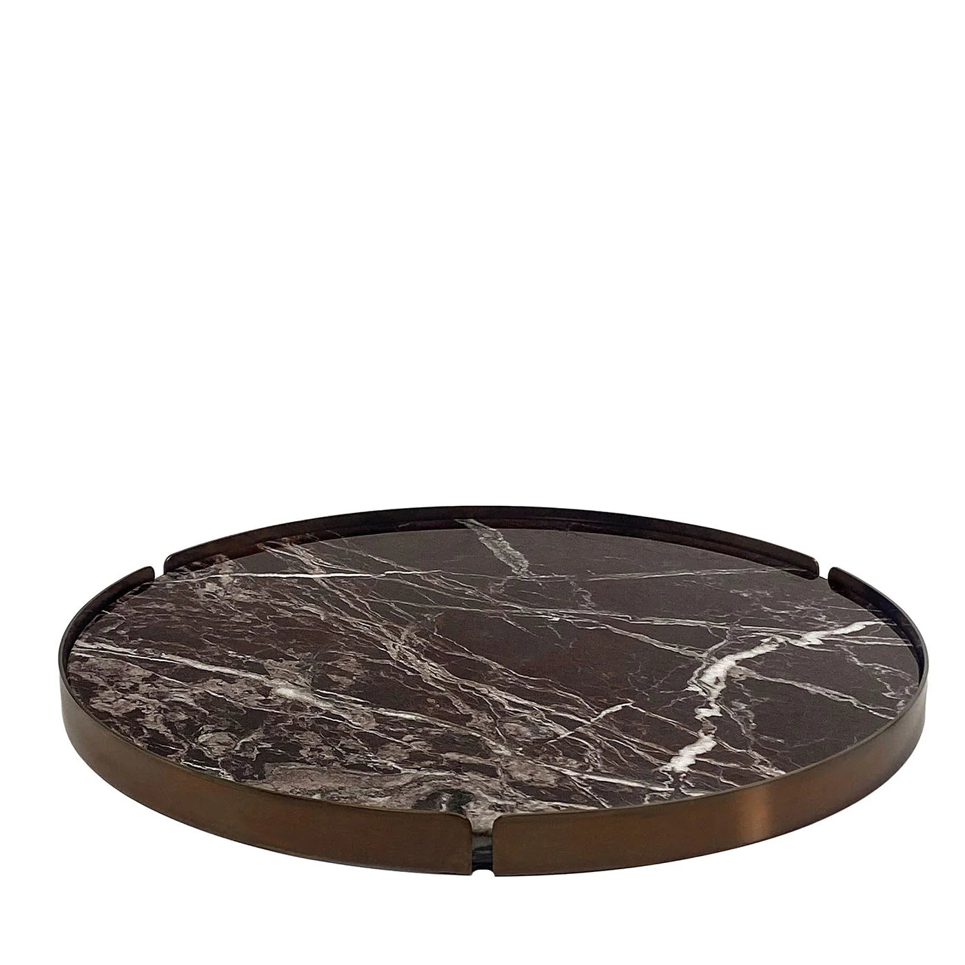 HUG LEVANTO RED MARBLE TRAY WITH BURNISHED BRONZE FRAME | $2,075.00