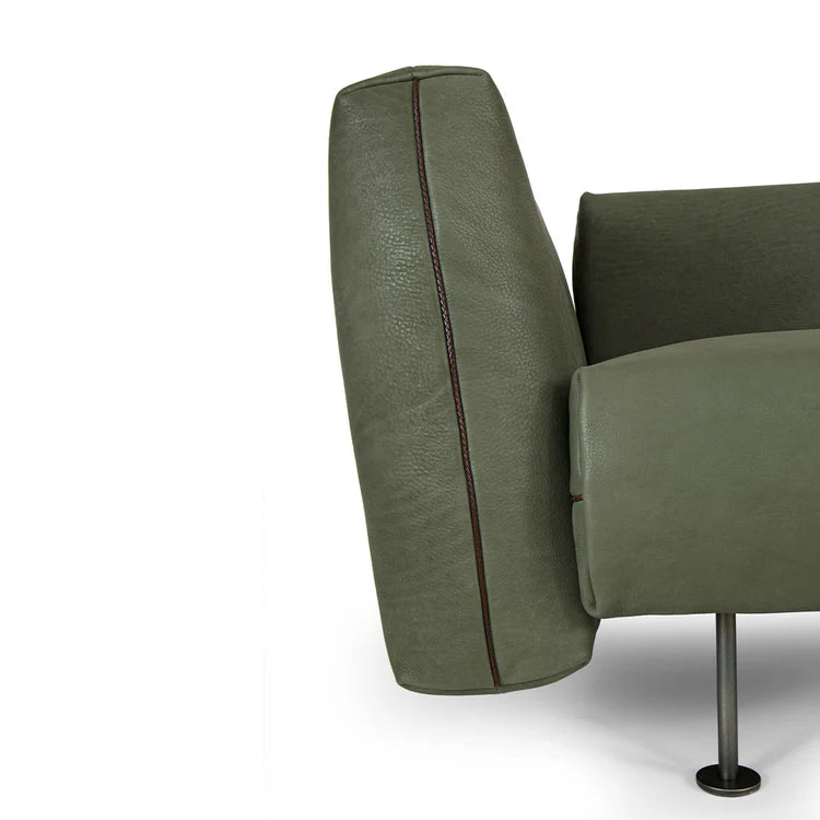 SHIFU GREEN LEATHER MODULAR SOFA | $20,800.00