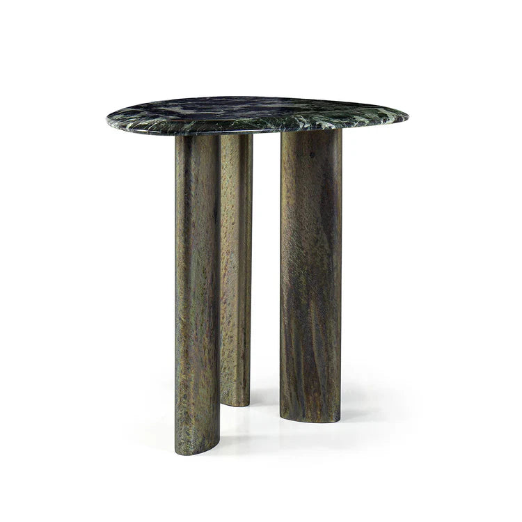 EGEO HIGH COFFEE TABLE WITH VERDE ALPI MARBLE TOP | $4,350.00