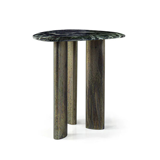 EGEO HIGH COFFEE TABLE WITH VERDE ALPI MARBLE TOP | $4,350.00
