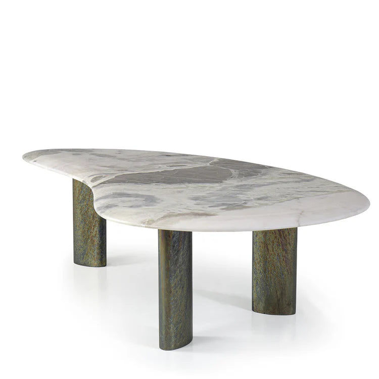 EGEO LOW COFFEE TABLE WITH OYSTER MARBLE TOP | $10,500.00