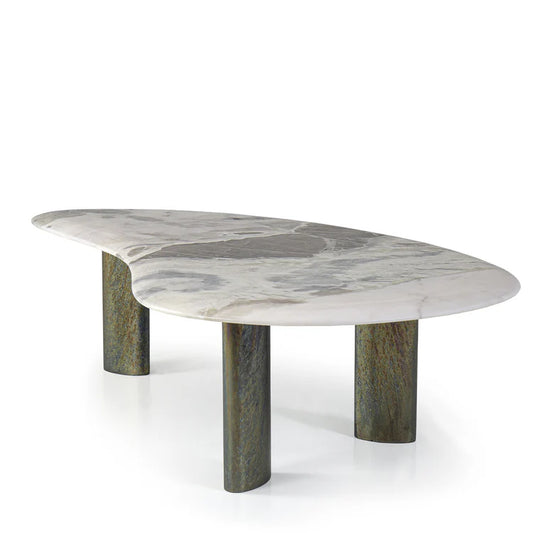 EGEO LOW COFFEE TABLE WITH OYSTER MARBLE TOP | $10,500.00