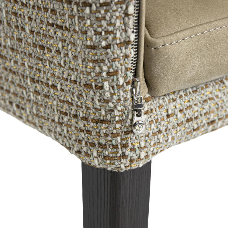 ELEKTRA BEIGE LEATHER CHAIR | $2,825.00