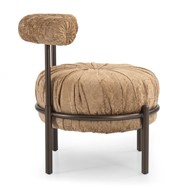 BONBON ROUND BEIGE LOUNGE CHAIR | $3,890.00