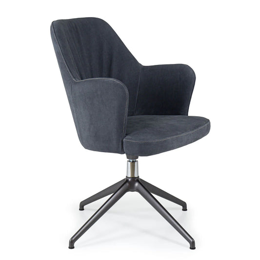 BOB BLUE LEATHER OFFICE SWIVEL CHAIR | $3,175.00
