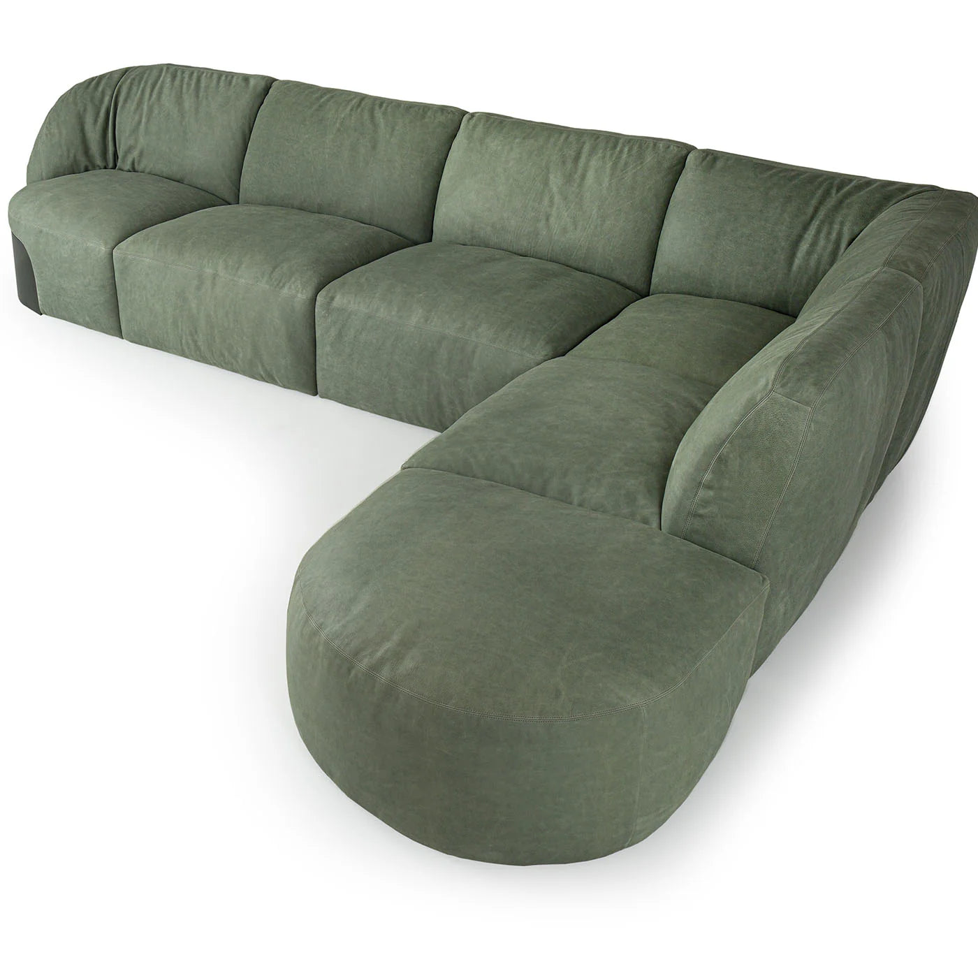 BELT MODULAR LEATHER SOFA WITH METAL DETAIL | $26,995.00