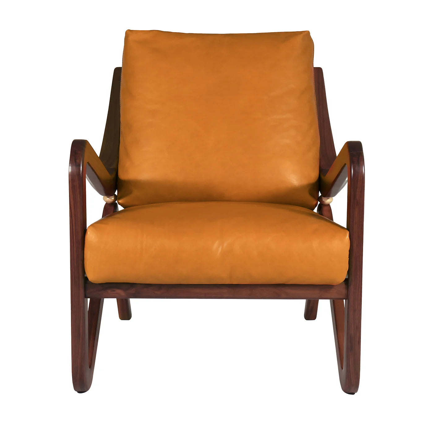 TAYLOR ORANGE LEATHER UPHOLSTERED LEATHER CHAIR | $7,550.00