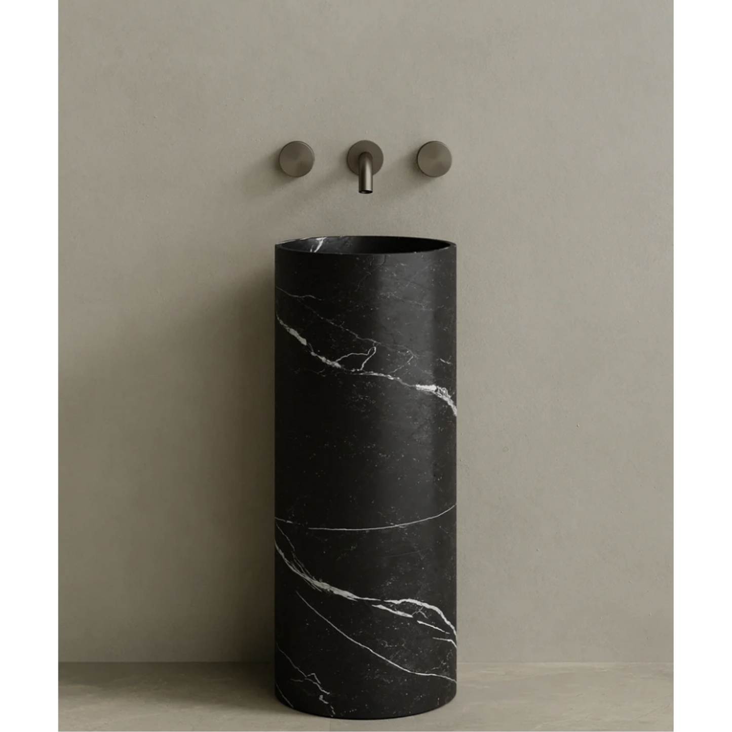 ELEMENTO BATH | CALVA STONE PEDESTAL SINK | $3,313.20 - $6,894.80